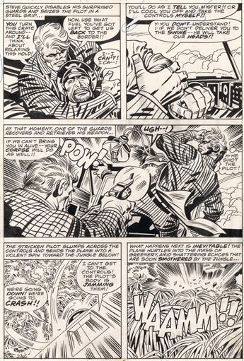 (MARVEL. COMIC. COMICBOOK. CAPTAIN AMERICA.) JACK KIRBY (and FRANK GIACOIA.) Captain America: The Tiger and the Swine.